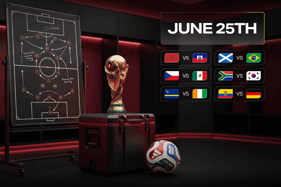 World Cup 2026 Matches on June 25: 888STARZ Odds Guide