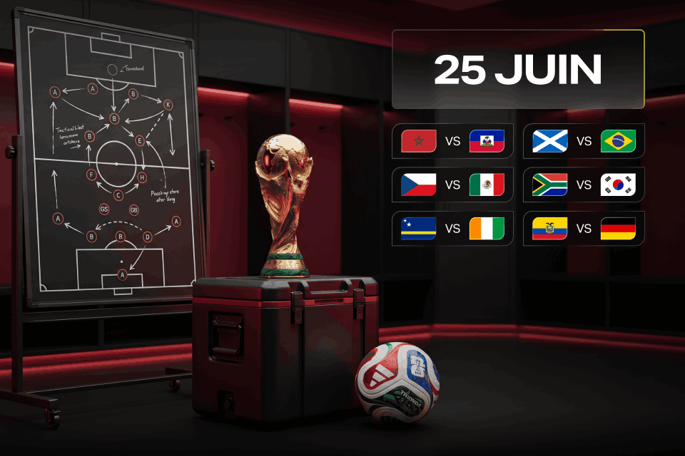 Matchs Coupe du Monde 2026 du 25 juin: guide des cotes 888STARZ