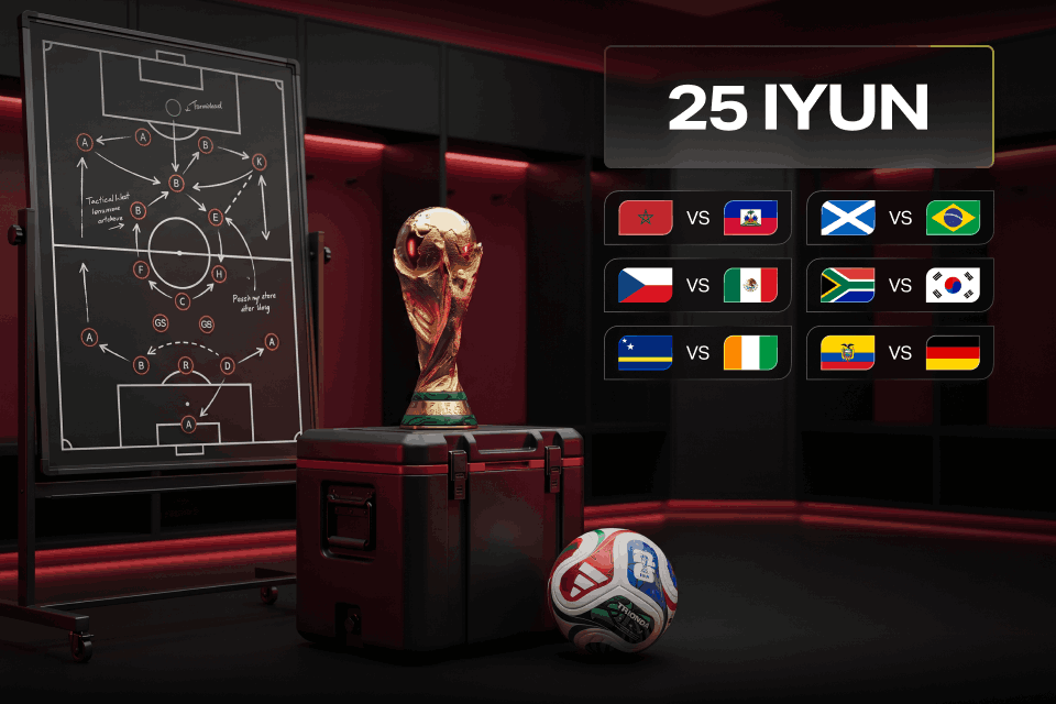 JCH-2026 25-iyun o‘yinlari: 888STARZ koeffitsiyentlari bo‘yicha gid