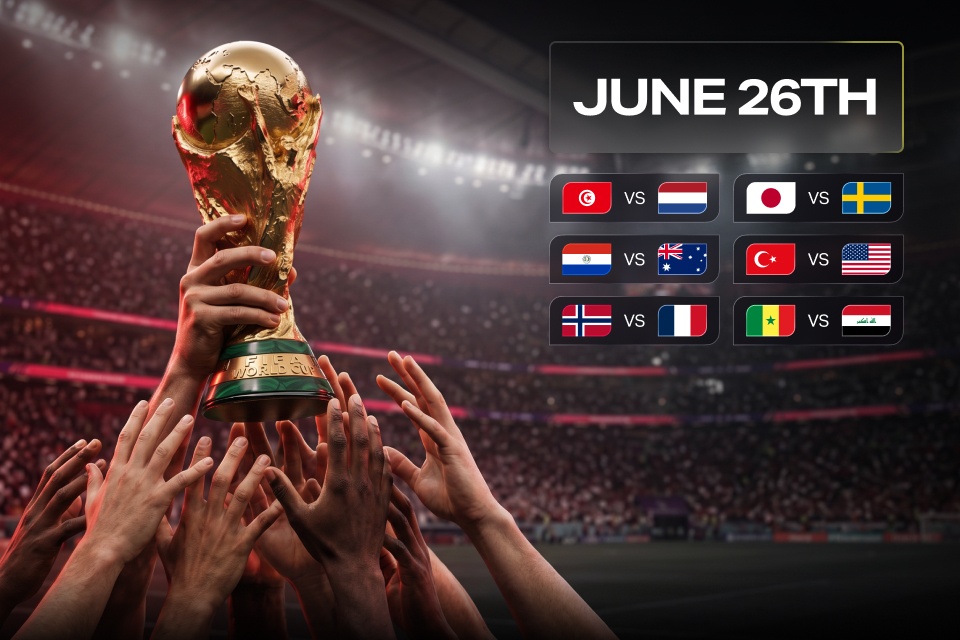 World Cup 2026 Matches on June 26: Odds Guide from 888STARZ