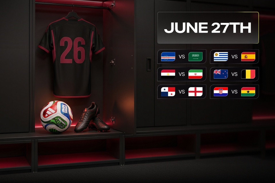 World Cup 2026 Matches on June 27: Odds Guide from 888STARZ