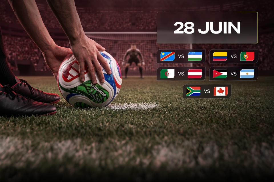 Matchs du 28 juin à la Coupe du monde 2026: guide des cotes 888STARZ