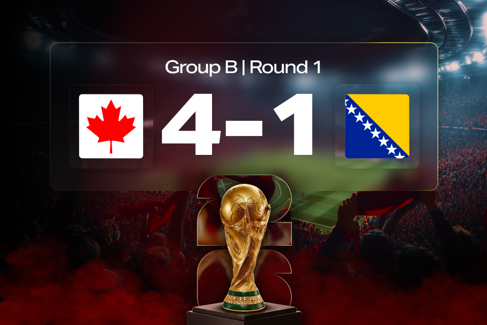 World Cup 2026: Canada vs Bosnia — Match Result & 888STARZ Betting Takeaways