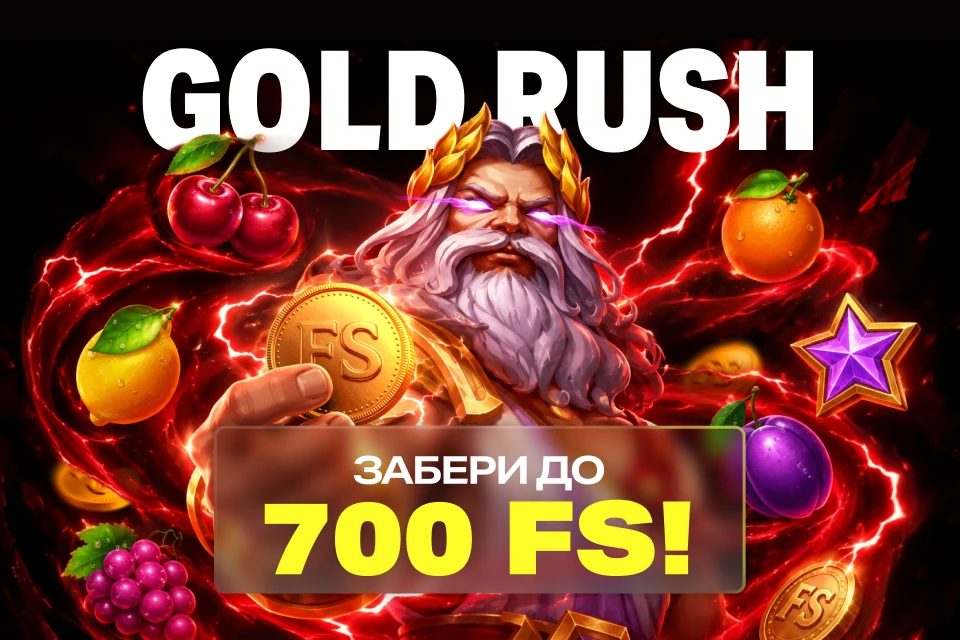 Главная акция октября GOLD RUSH: три способа получать до 700 FS каждую неделю