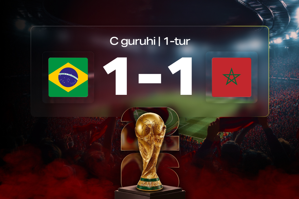 JCH-2026: Braziliya — Marokash — o‘yin natijasi va 888STARZ xulosalari